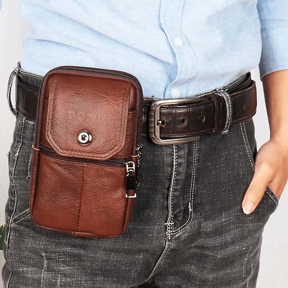 ✨👍Muška kožna torbica za mobitel – praktična crossbody torba za svaki dan | Udobnost i stil 2026