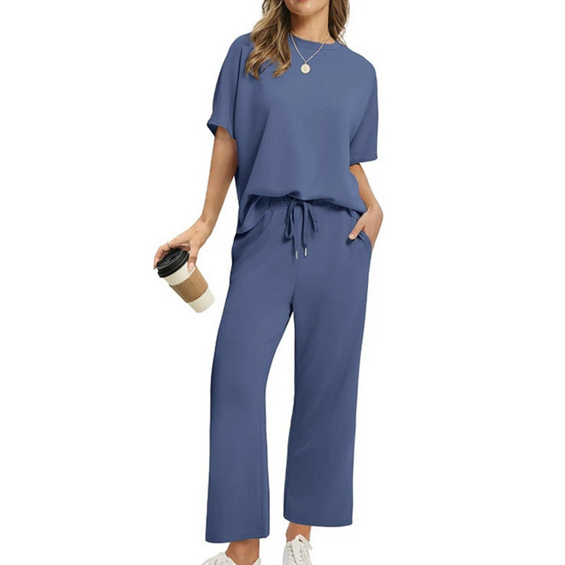 ✨【S-4XL】 Modny komplet damski – elegancki top i dopasowane spodnie