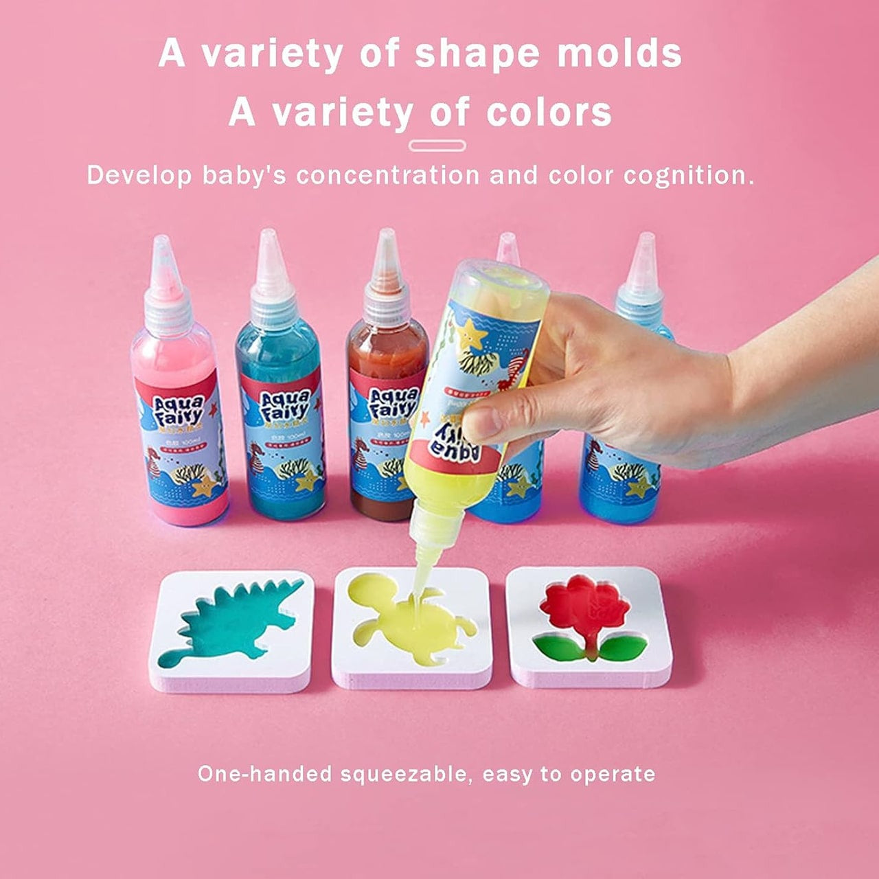 🎨🔥【-50% ΣΗΜΕΡΑ】Δημιουργικό παιδικό σετ ζωγραφικής με 6 χρώματα & 24 σχήματα – τέλειο για δώρο