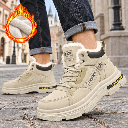 🔥👞【39-44】2026 nowe męskie zimowe, pogrubione, aksamitne, ciepłe buty Martin