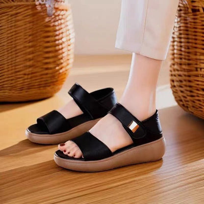 🔥🥰【35–40】✨2025 nové pohodlné sandály na klínku 👡 s měkkou a protiskluzovou podrážkou 🧸 vhodné na každodenné nosenie