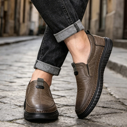 👍【39-44】Casualowe buty skórzane, miękka podeszwa, antypoślizgowe