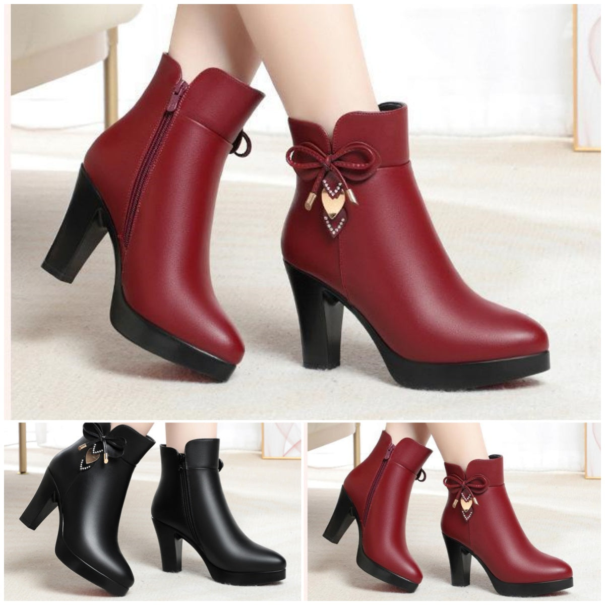 🔥【34-41】Nový model na trhu – módní a elegantní dámské boty z pravé kůže