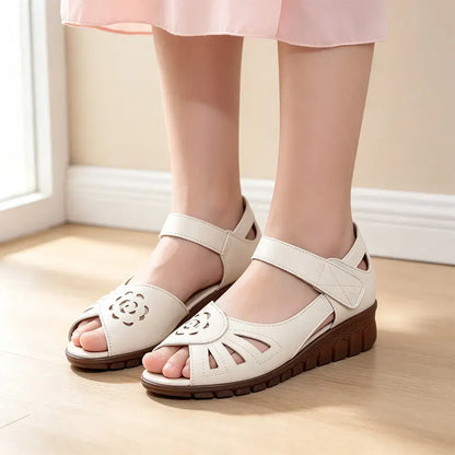 🔥【35-41】Nowy letni model – wygodne damskie sandały ze skóry naturalnej z miękką podeszwą.