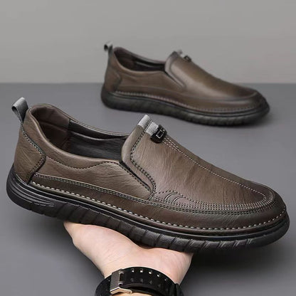 👍【39-44】Casualowe buty skórzane, miękka podeszwa, antypoślizgowe