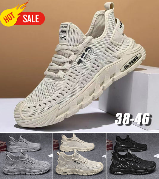💥💥【Letná zľava】【38–46】Pánska letná voľnočasová obuv – priedušná, s mäkkou podrážkou a výnimočným pohodlím 👟🌞
