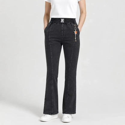👖【M-4XL】Damskie jeansy z wysokim stanem i stretchem – wygodne na co dzień