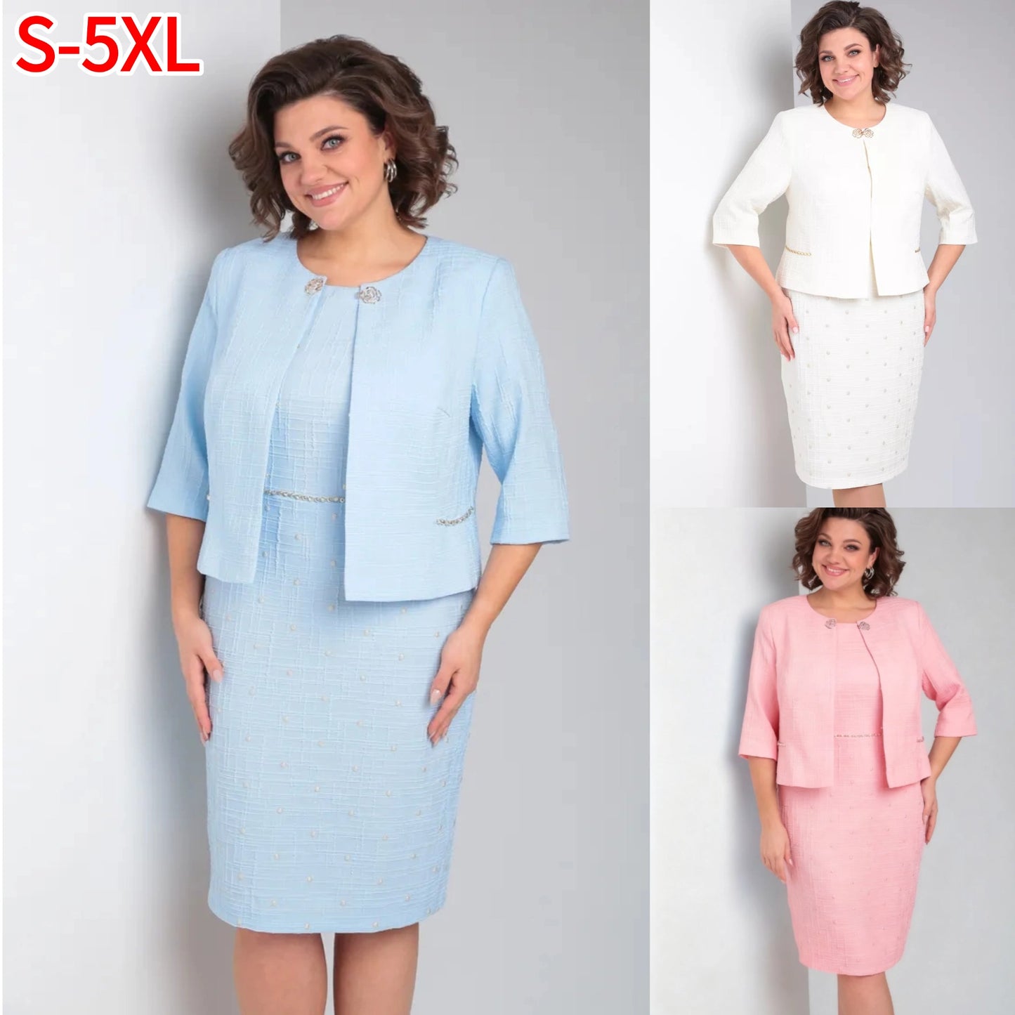 ✨【S-5XL】Νέο κομψό σετ φορεμάτων – Απλό και στιλάτο