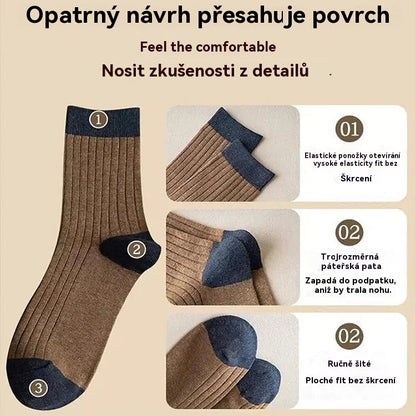❤️【1 sada za 10 páry】Pánské hřejivé a zápach odpuzující ponožky - odvádějí pot a jsou prodyšné, udržují nohy v suchu a pohodlí