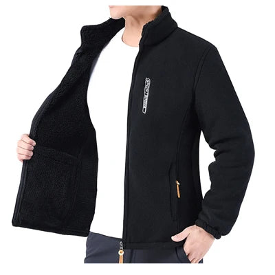 😎【XL-6XL】Kurtka męska z polaru, ocieplana, luźny krój