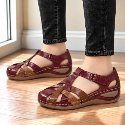 ✨🩰【Promocja sezonowa】【35-43】Damskie wygodne rzymskie sandały z miękkiej skóry