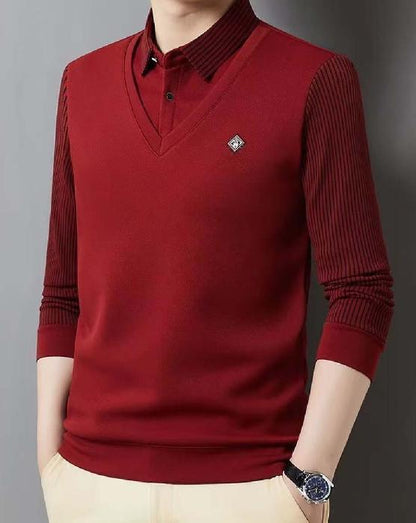 🔥【Sleva 50 %】【M–4XL】Pánská kašmírová souprava – Teplá a elegantní