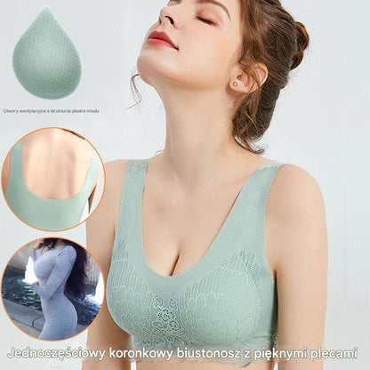 💖👙【3 ks】✨Pohodlná čipkovaná podprsenka pre plnšie veľkosti – ľahká, priedušná, elegantne zakrýva, kvalitný materiál