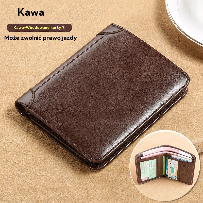 👝 50% taniej | Męski portfel skórzany RFID – bezpieczny i elegancki