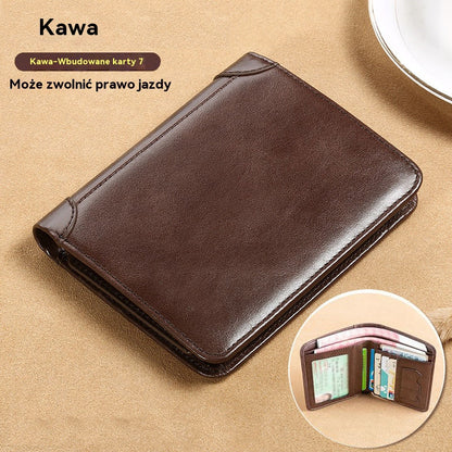 👝 50% taniej | Męski portfel skórzany RFID – bezpieczny i elegancki