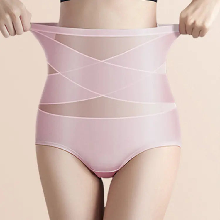 🔥 Majtki damskie z wysokim stanem plus size – krzyżowy fason, modelowanie brzucha i wygodne dopasowanie ✨
