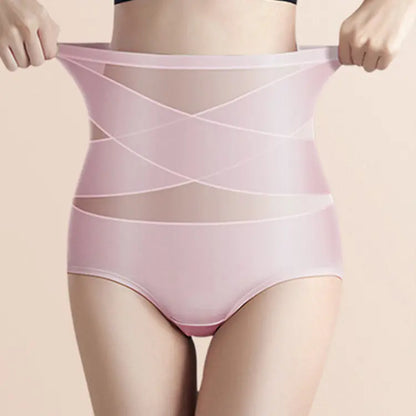 🔥 Majtki damskie z wysokim stanem plus size – krzyżowy fason, modelowanie brzucha i wygodne dopasowanie ✨