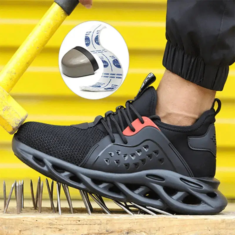 💥【39-48】👍Męskie buty robocze oddychające, antypoślizgowe i odporne na przebicie