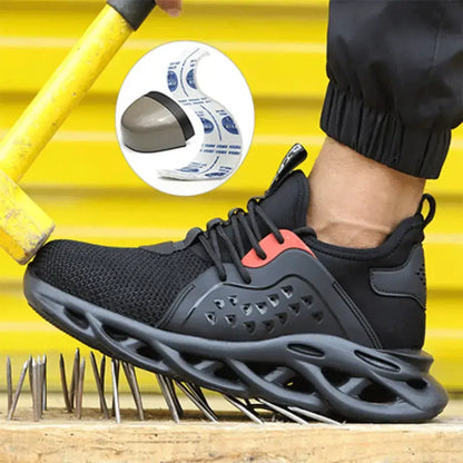 💥【39-48】👍Męskie buty robocze oddychające, antypoślizgowe i odporne na przebicie