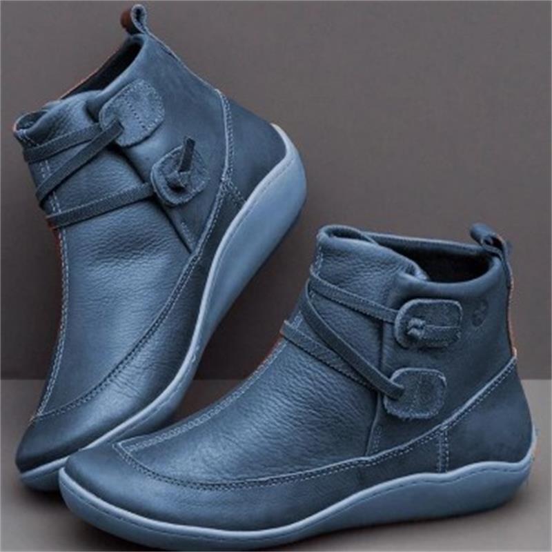 🌺👢【35-43】Damskie zimowe buty z naturalnej skóry – śniegowce ze wsparciem łuku stopy, antypoślizgowe i ciepłe buty zimowe