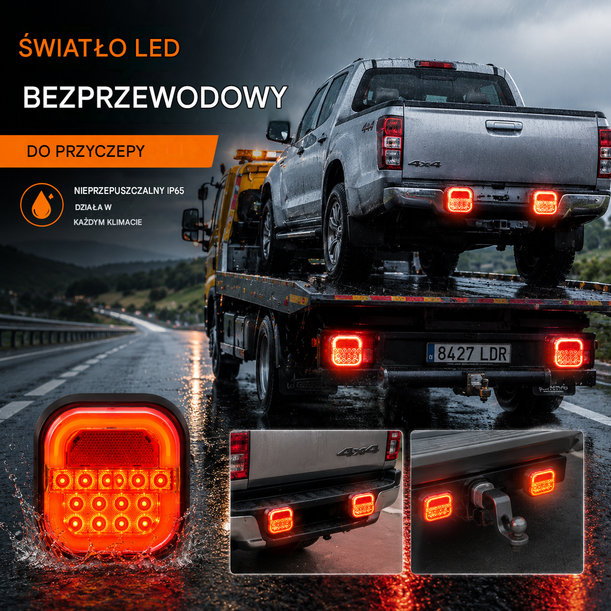 🚦【Uniwersalne 12V/24V】🚦 Lampy LED do przyczepy samochodowej