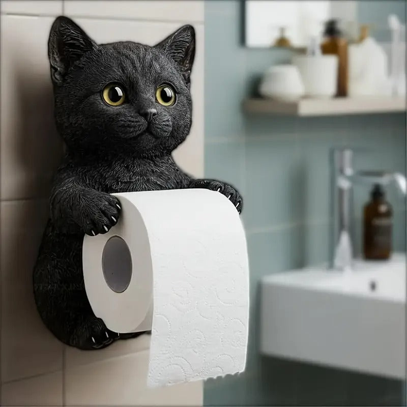 🐱【Gorąca wyprzedaż roku】💥Uroczy uchwyt na papier toaletowy z motywem kotka✨📦Darmowa dostawa – dostępne od ręki