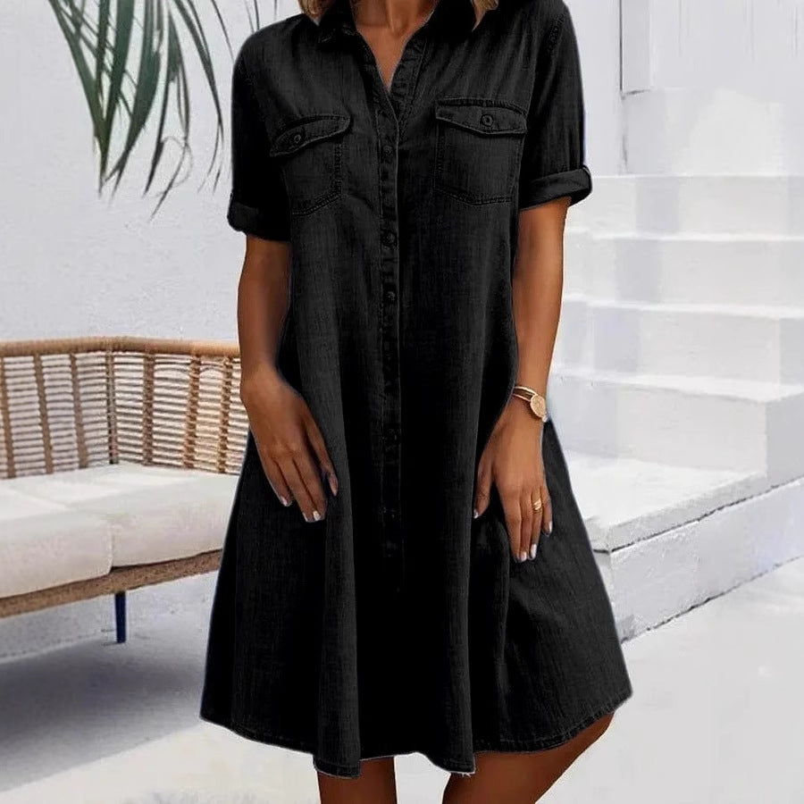 ✨【S-5XL】😍 Plus size džínsové šaty 2026 – voľný strih, pohodlie a moderný štýl na každý deň