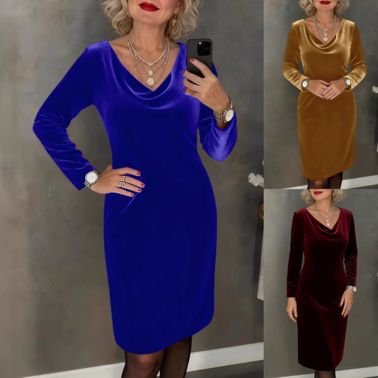 🔥 Šaty z vlna-směsi 2026 | Dlouhý rukáv | Sexy a elegantní styl