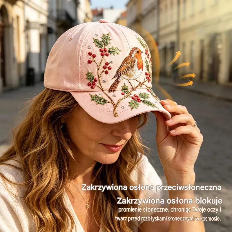 🧢Modna premium czapka z daszkiem z haftem 3D, ochroną przeciwsłoneczną i zacienieniem