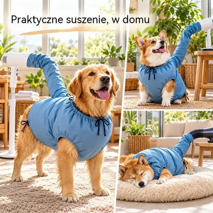 🐕【S–XL】Przenośna torba do suszenia psów i kotów – ciepły nawiew 360° i mniej rozprzestrzenionej sierści