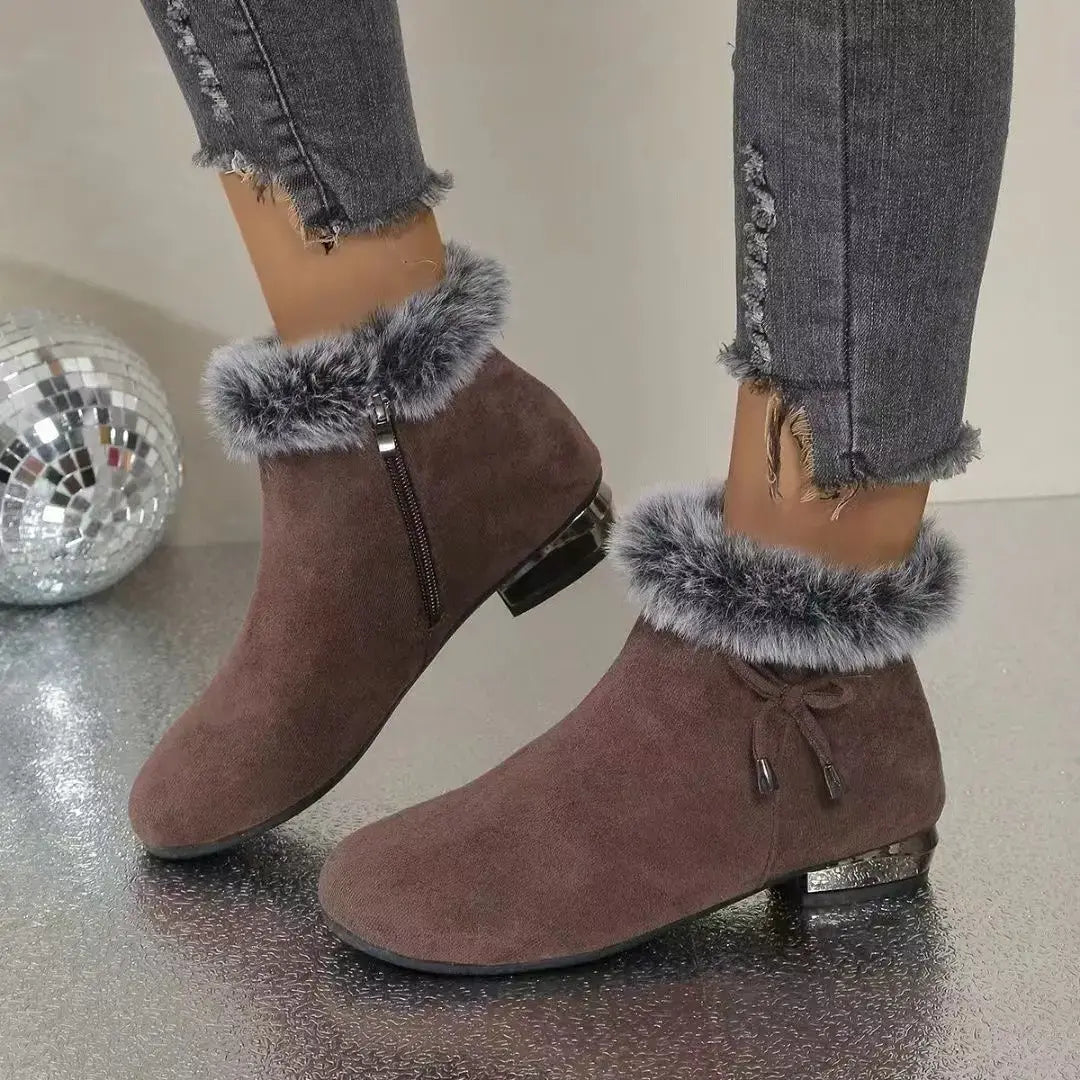 🔥【Promocja】Miękkie skórzane botki na średnim obcasie – eleganckie, wygodne i idealne na jesień i zimę