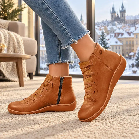 Nuevas zapatillas anchas de invierno para mujer 2026-botines casuales.