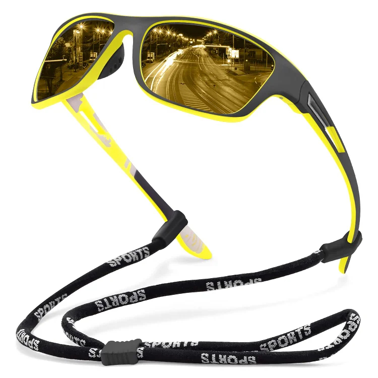 🚵‍♂️Kup jeden, drugi odbierz za pół ceny😎 ⚡ Męskie sportowe okulary przeciwsłoneczne, polaryzacyjne, z prawdziwą lustrzaną soczewką, nowoczesne i odporne na kurz, idealne do jazdy na rowerze na świeżym powietrzu