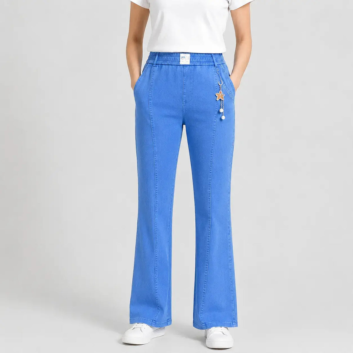 👖【M-4XL】Damskie jeansy z wysokim stanem i stretchem – wygodne na co dzień