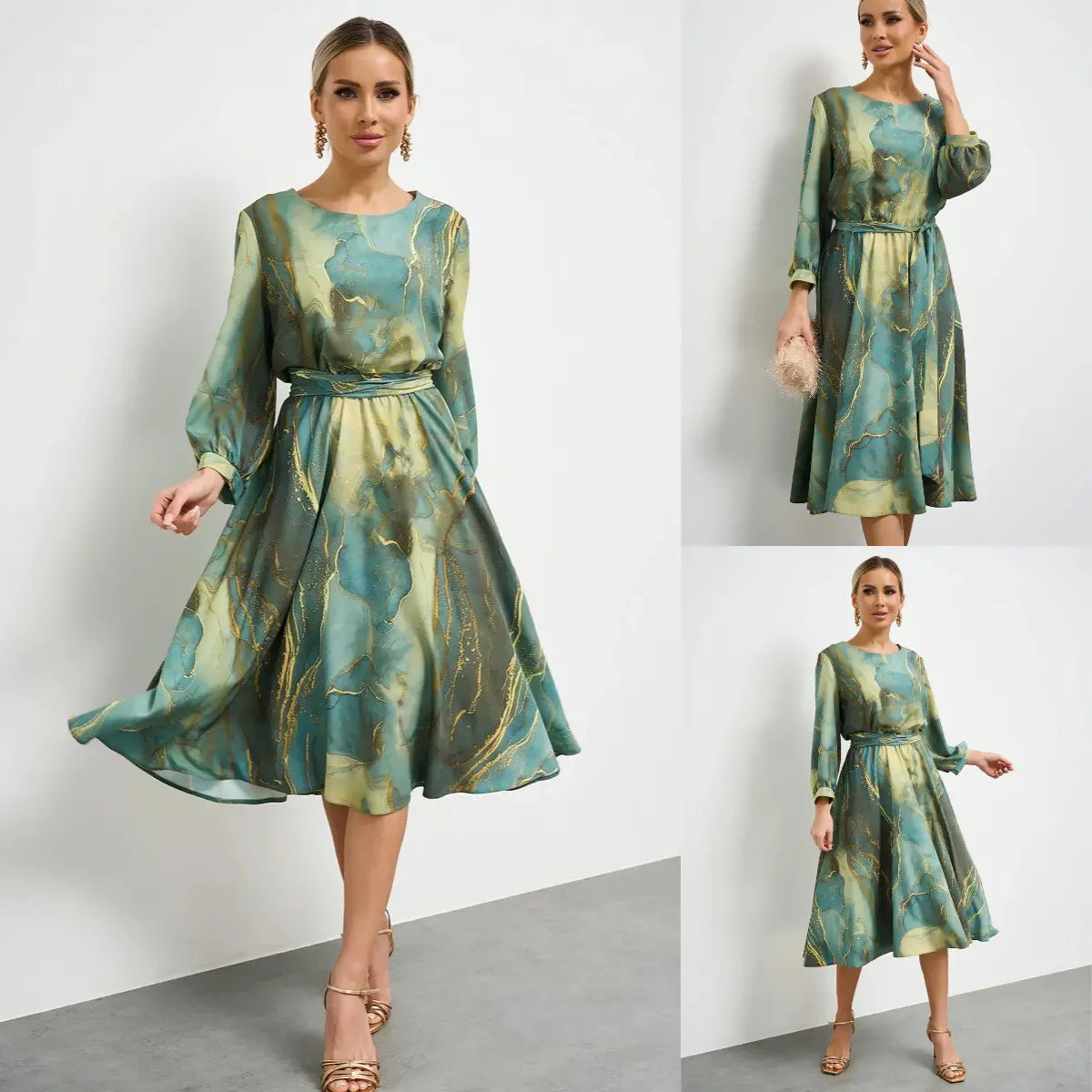 🌿👗Ograniczona ilość! Elegancka sukienka, która cieszy się popularnością wiosną, kliknij i kup