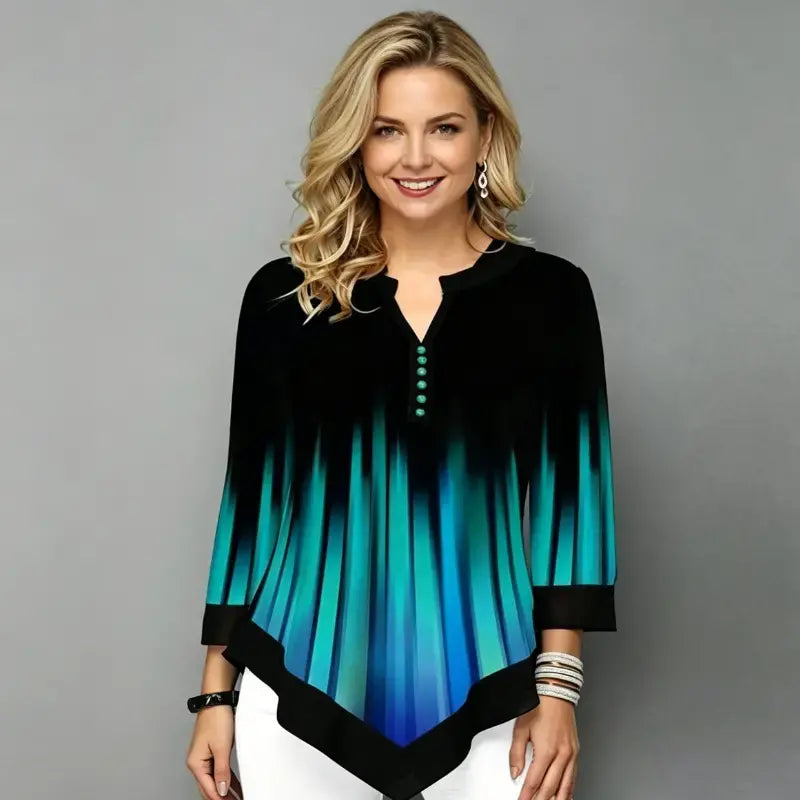 🍂【S–5XL】Modna damska koszula we wzory na jesień i zimę
