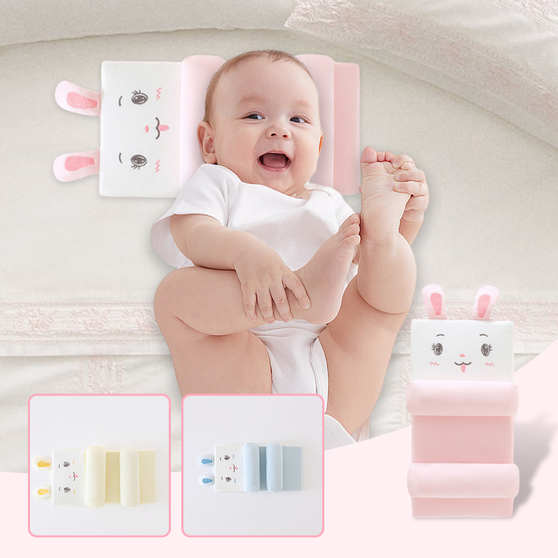 👶🎁【Promoție specială】【0–1 an】Pernă ortopedică pentru bebeluși – anti-înclinare, protecție delicată a capului 💗✨
