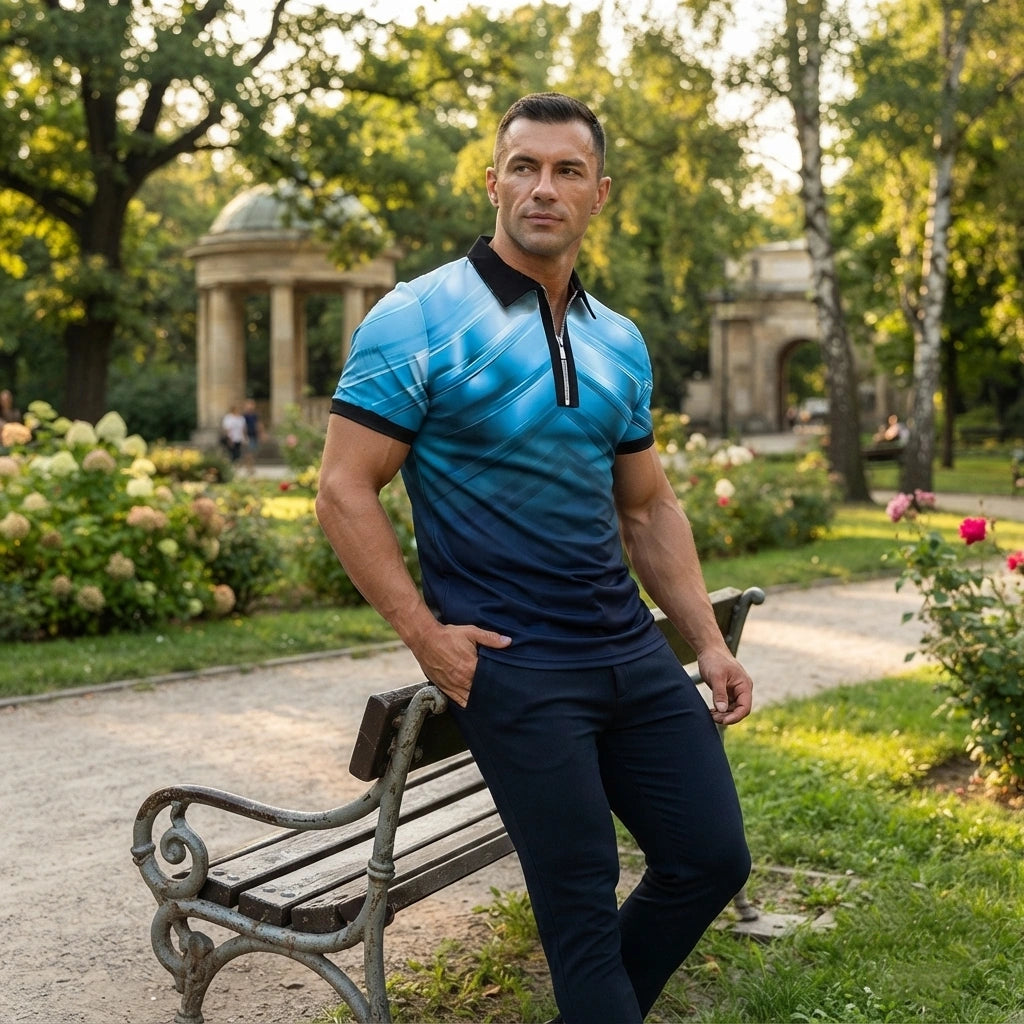 😎 【S-6XL】✨taniej | Męska koszulka polo z krótkim rękawem 2026. Nadaje się do pracy i odpoczynku