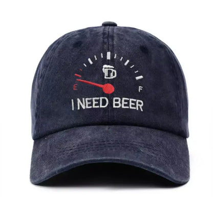 🔥 OSTATNI DZIEŃ - 50% ZNIŻKI – 🍺 POTRZEBUJĘ PIWA” – Unisex pamiątkowa czapka 🧢