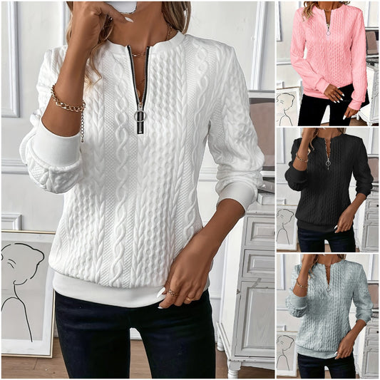 🔥【Sleva 50%】2025 Dámská prošívaná mikina na zip – Stylová a pohodlná