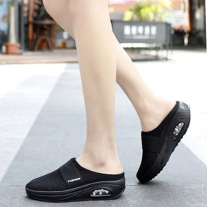 👡🛒【Nowy produkt w obniżonej cenie】【35-43】Buty z poduszką powietrzną z siateczki Hollow 2026 o wysokiej elastyczności bez męczącego chodzenia