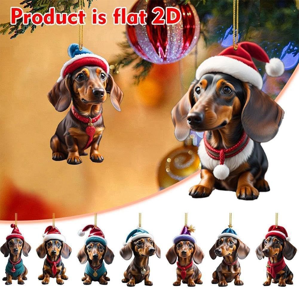 🎄🐕【9 ks】Psie vianočné ozdoby · Na stromček & auto · Bezpečné · -50% + rýchle doručenie