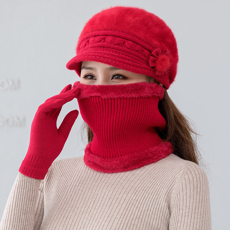💥【49% taniej】Modny komplet: czapka, szalik i rękawiczki – Ciepły plusz na jesień i zimę · Darmowa dostawa
