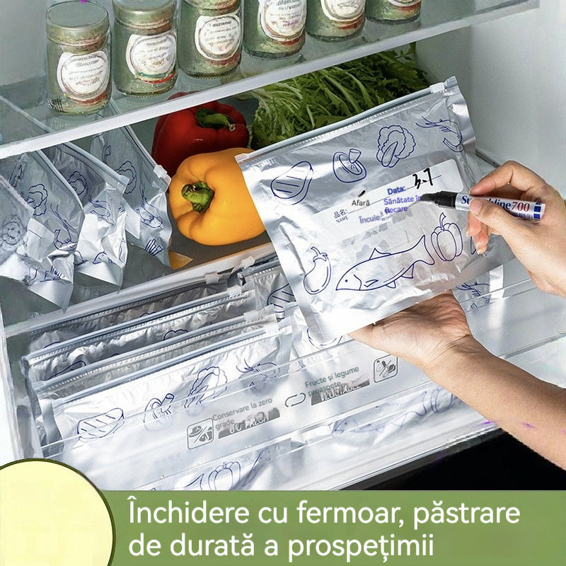 🔥🔥【Ofertă specială】🎁60 de pungi antibacteriene din folie de aluminiu – ușor de utilizat, ideale pentru păstrarea prospețimii 🥗✨【Stoc limitat】