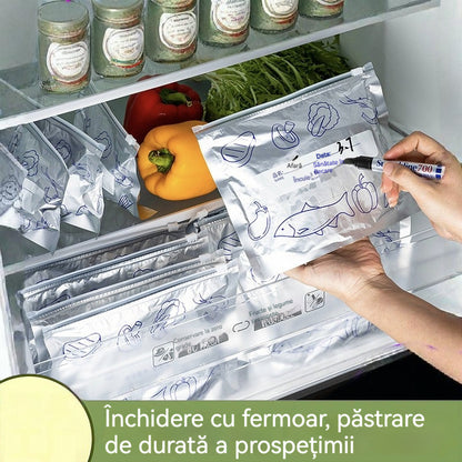 🔥🔥【Ofertă specială】🎁60 de pungi antibacteriene din folie de aluminiu – ușor de utilizat, ideale pentru păstrarea prospețimii 🥗✨【Stoc limitat】