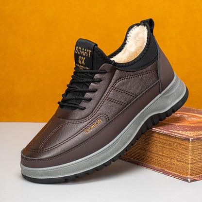 🔥【39–45】2025 Férfi téli sportcipő · Valódi bőr, vízálló és kényelmes · Meleg bársony belső · 45% kedvezmény + ingyenes szállítás