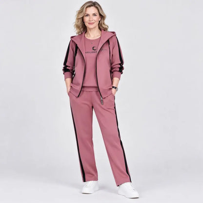 🎈【M-4XL】Damowy zestaw 3-częściowy 2026 – bluza z kapturem, na jesień i zimę, luźny, sportowy, w dużych rozmiarach, dla mam