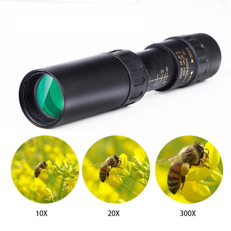 🔭【10–300× Zoom】HD prenosni daljnogled na dolge razdalje · Zmogljiv in jasen pogled