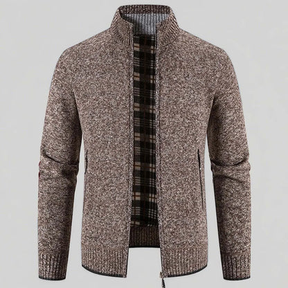 🔥【M-3XL】Męski, swobodny, polarowy sweter rozpinany