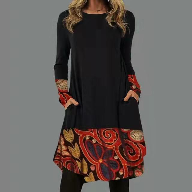 👗 【S-5XL】 Nové šaty ve vintage etnickém stylu s různými květinovými motivy – Dámská móda nejvyšší kvality